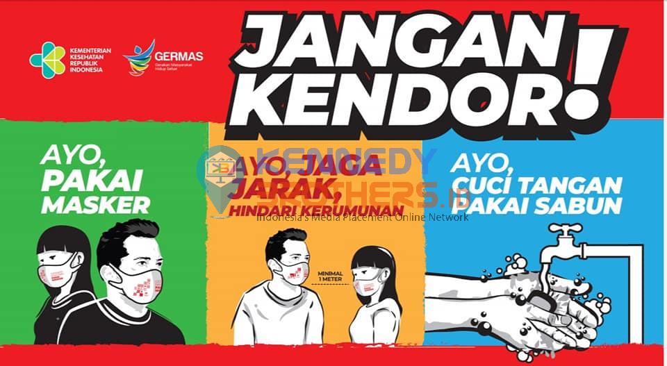 billboard kab jayapura papua I kemenkes - germas jangan kendor