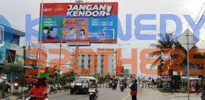 billboard kab jayapura papua I kemenkes - germas jangan kendor