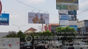 BILLBOARD KAB. SLEMAN - JL. LAKSDA ADISUCIPTO, SIMPANG POLSEK DEPOK (SISI 1)